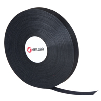 QWIK Fastener Ties, Hook & Loop, 25 yds x 3/4", Self-Grip, Black Quali-T-Solutions