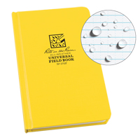 Bound Book, Hard Cover, Yellow, 160 Pages, 4-5/8" W x 7-1/4" L Quali-T-Solutions