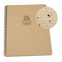 Side-Spiral Notebook, Soft Cover, Tan, 64 Pages, 4-5/8" W x 7" L Quali-T-Solutions