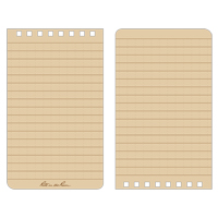 Pocket Top-Spiral Notebook, Soft Cover, Tan, 100 Pages, 3" W x 5" L Quali-T-Solutions