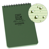Pocket Top-Spiral Notebook, Soft Cover, Green, 100 Pages, 4" W x 6" L Quali-T-Solutions