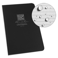 Field-Flex Bound Book, Soft Cover, Black, 128 Pages, 4-5/8" W x 7-1/4" L Quali-T-Solutions