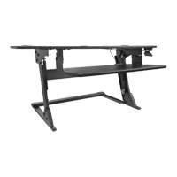Goya Sit-Stand Workstation, Desktop Unit, 20" H x 42" W x 16" D, Black Quali-T-Solutions