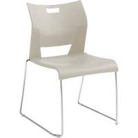 Chaise de formation sans bras Duet, Plastique, Hauteur 33-1/4", Capacit&eacute; 350 lb, Blanc Quali-T-Solutions