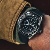 Large Diver's Automatic Watch, Digital, Battery Operated, 41 mm, Black Quali-T-Solutions