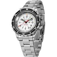 Arctic Edition Large Diver's Automatic GSAR Watch with Stainless Steel Bracelet, Digital, Battery Operated, 41 mm, Silver Quali-T-Solutions