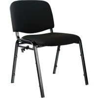 Stacking Chairs, Fabric, 32" High, 250 lbs. Capacity, Black Quali-T-Solutions