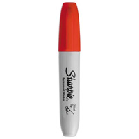 Permanent Marker, Red, Chisel Tip Quali-T-Solutions