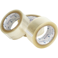 Box Sealing Tape, Hot Melt Adhesive, 1.6 mils, 50 mm (2") x 100 m (328') Quali-T-Solutions