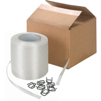 Bonded Cord Strapping, Polyester, 1/2" W x 750' L Quali-T-Solutions