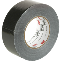 Rubans adh&eacute;sifs 3900 color&eacute;s de cat&eacute;gorie &eacute;conomique, 8 mils, Noir, 48 mm (2") x 55 m (180') Quali-T-Solutions