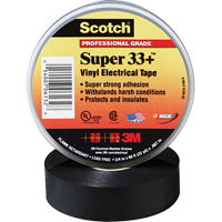 Scotch&reg; Super 33 Tape, 19 mm (3/4") x 20.1 m (66'), Black, 7 mils Quali-T-Solutions