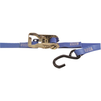 Heavy-Duty Utility Straps, S-Hook, 1" W x 15' L, 500 lbs. (230 kg) Working Load Limit Quali-T-Solutions