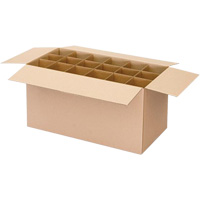 Aerosol Can Shipper Box, 12-1/4" L x 9-3/16" W x 10-5/16" H, Flute C Quali-T-Solutions