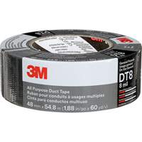 DT8 All-Purpose Duct Tape, 8 mils, Black, 48 mm (2") x 55 m (180') Quali-T-Solutions