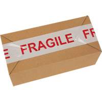 Ruban d'emballage Fragile, Adh&eacute;sif Thermofusible, 2 mils, 48 mm (2") x 100 m (328') Quali-T-Solutions