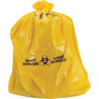 Waste Bags, Bio-Hazard, 60" L x 36" W, 6 mils Quali-T-Solutions