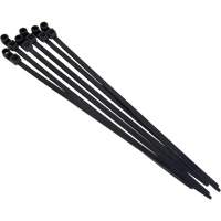 Screw-In Cable Tie, 8" Long, 50 lbs. Tensile Strength, Black Quali-T-Solutions