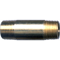 Long Pipe Nipple, Brass, 1/4", NPT x NPT Quali-T-Solutions