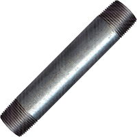 Long Pipe Nipple, Galvanized, 1/2", NPT x NPT Quali-T-Solutions