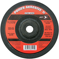A24R POWER ABRASIVE Grinding Wheel, 7" x 1/4", 7/8" Arbor, Type T27 Quali-T-Solutions