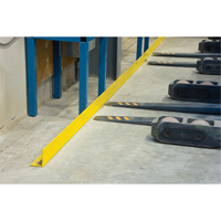 Floor Angle Guard Rails, Steel, 48" L x 5" H, Yellow Quali-T-Solutions