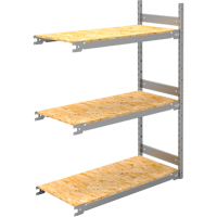 Wide Span Record Storage Shelving, Steel, 3 Shelves, 42" W x 18" D x 60" H, Add-On Kit Quali-T-Solutions