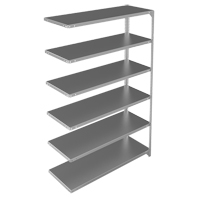 &eacute;l&eacute;ment de rayonnage, Acier galvanis&eacute;, Montant &agrave; fente, Capacit&eacute; 275 lb, 48" la x 72" h x 18" p Quali-T-Solutions