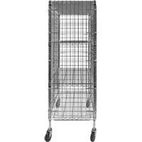 Chariot de s&eacute;curit&eacute;, Chrom&eacute;, 48" x 69" x 24", Capacit&eacute; 500 lb Quali-T-Solutions