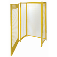 Gas Cylinder Cabinets, 10 Cylinder Capacity, 44" W x 30" D x 74" H, Yellow Quali-T-Solutions