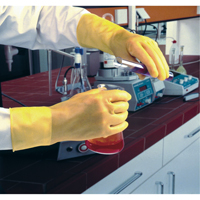 Featherweight Plus Gloves, Size Small/7, 13" L, Rubber Latex, 17-mil Quali-T-Solutions