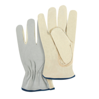 Split Back Driver's Gloves, X-Large, Grain Cowhide Palm Quali-T-Solutions