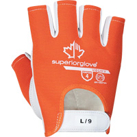 Gants Vibrastop demi-doigts antivibrations, Taille Moyen, Paume Ch&egrave;vre Quali-T-Solutions