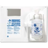 Poste de douche oculaire - Poste simple a/bouteille vide Quali-T-Solutions