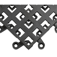Carrelage no 560 ErgoDeck , PVC, 1-1/2' la c, 1-1/2' lo, 7/8" &eacute;paisseur, Noir Quali-T-Solutions