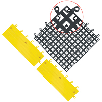 Carrelage no 560 ErgoDeck , PVC, 1-1/2' la c, 1-1/2' lo, 7/8" &eacute;paisseur, Noir Quali-T-Solutions