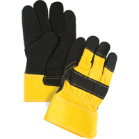 Gants d'ajusteur doubl&eacute;s pour l'hiver &agrave; chaleur sup&eacute;rieure, Grand, Paume en Cuir de vache refendu, Doublure en Thinsulate Quali-T-Solutions