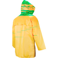 Neo-Slick Chemical & Acid Resistant Rain Jacket, 3X-Large, Yellow, Neoprene Quali-T-Solutions