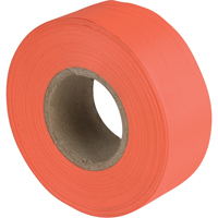 Flagging Tape, 1.1875" W x 150' L, Fluorescent Orange Quali-T-Solutions