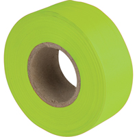 Flagging Tape, 1.1875" W x 150' L, Fluorescent Lime Quali-T-Solutions