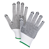 Double-Sided Dotted String Knit Gloves, Poly/Cotton, Double Sided, 7 Gauge, Medium Quali-T-Solutions