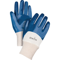 Gants &agrave; doublure interlock de poids moyen, 10/T-Grand, R&ecirc;vetement Nitrile, Enveloppe en Coton Quali-T-Solutions