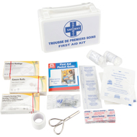 Trousse de premiers soins, Dispositif m&eacute;dical Classe 1, Boîte en plastique Quali-T-Solutions