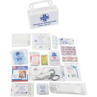 Trousse de premiers soins, Dispositif m&eacute;dical Classe 1, Boîte en plastique Quali-T-Solutions