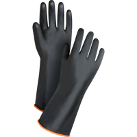 Gants de poids lourd pour la manipulation de produits chimiques, Taille Grand/9, 14" lo, Latex de caoutchouc, 30 mils Quali-T-Solutions