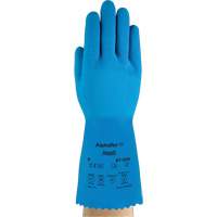 Gants AlphaTec 87-029, Taille Petit/7, 12" lo, Latex de caoutchouc, Doublure en Nylon, 50 mils Quali-T-Solutions