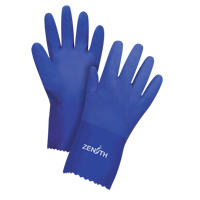 Ultra Flexible Gloves, Size X-Large/10, 12" L, PVC, Interlock Inner Lining, 45-mil Quali-T-Solutions