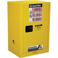 Sure-Grip&reg; EX Compac Flammable Safety Cabinet, 12 gal., 1 Door, 23.25" W x 35" H x 18" D Quali-T-Solutions