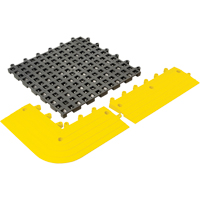 Tapis Ergodeck tout usage No 564 & No 566, PVC, 1-1/2' la c, 1-1/2' lo, 7/8" &eacute;paisseur, Charbon Quali-T-Solutions