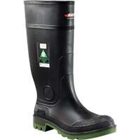 Bottes industrielles tout temps Enduro, Caoutchouc, Embout Acier, Pointure 8, Semelle R&eacute;sistant aux perforations Quali-T-Solutions